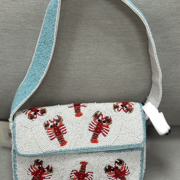 Handbags - Beaded Lobster Design Shoulder Bag